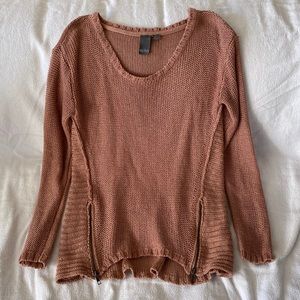 Quinn sweater with zippers size S